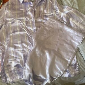 Sonoma Purple Striped Pajama Set